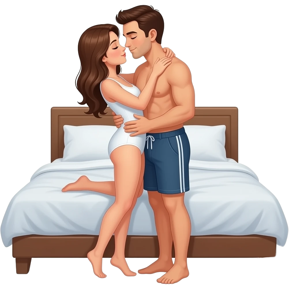 Porn in bed emoji