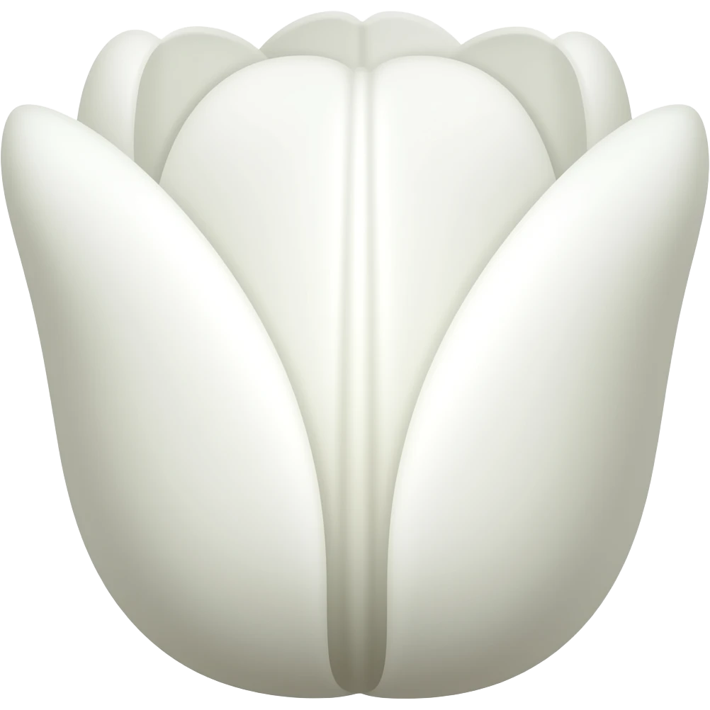 White tulip emoji