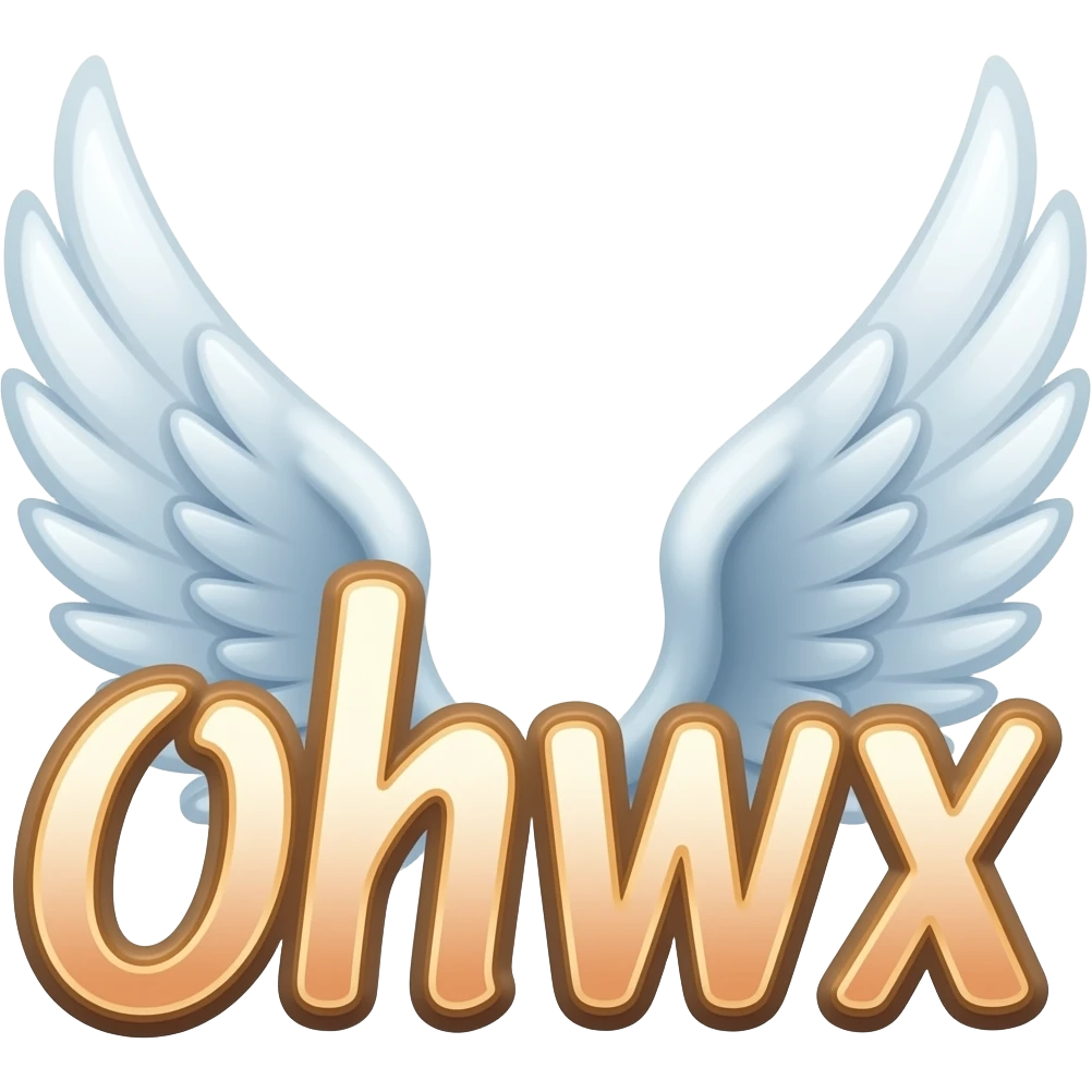 DP text in between wings emoji