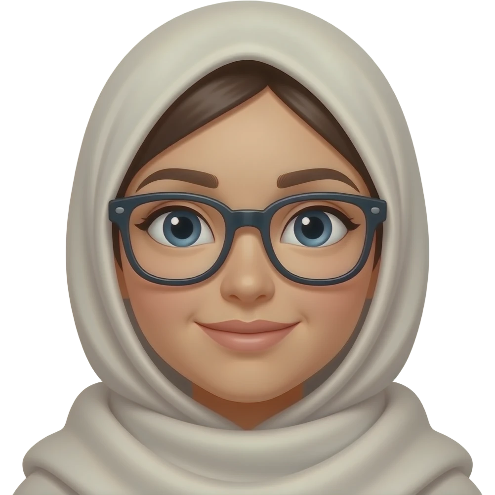 girl with hijab peeking from behind a screen emoji
