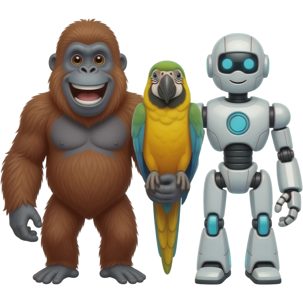 🦧🦜🤖🤣😂😂 hahahahaha emoji