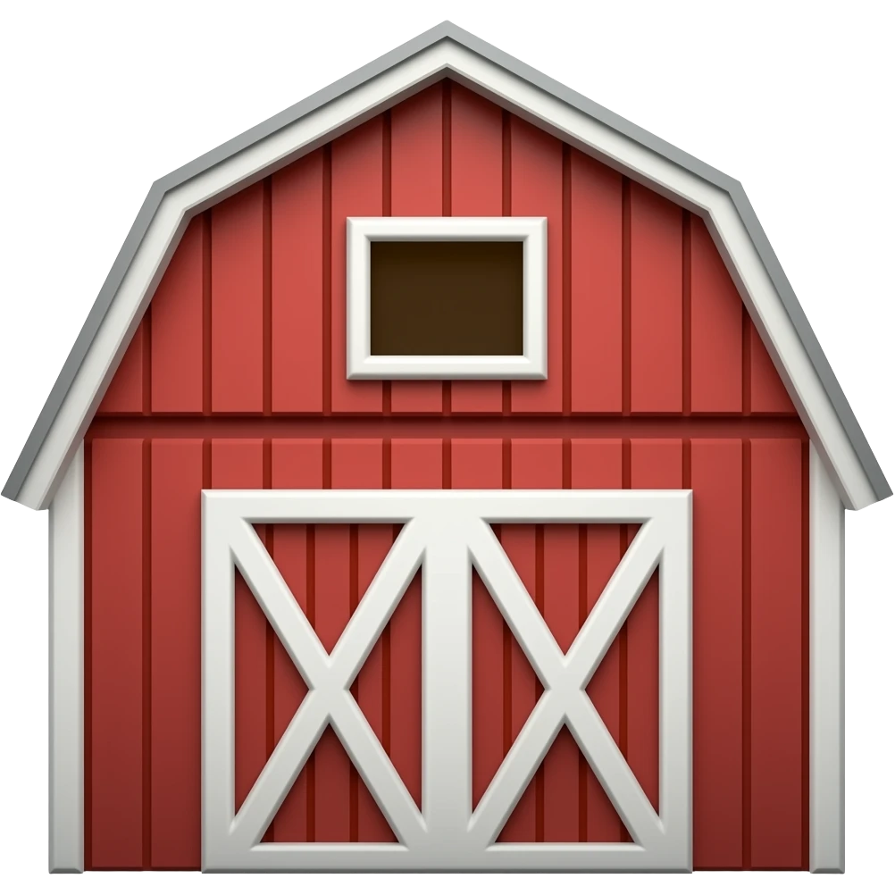 Barn emoji  building no background emoji