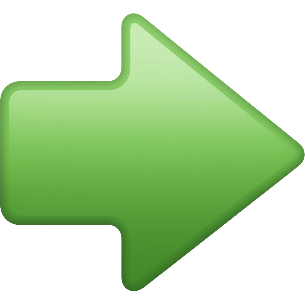 arrow green with gradient emoji