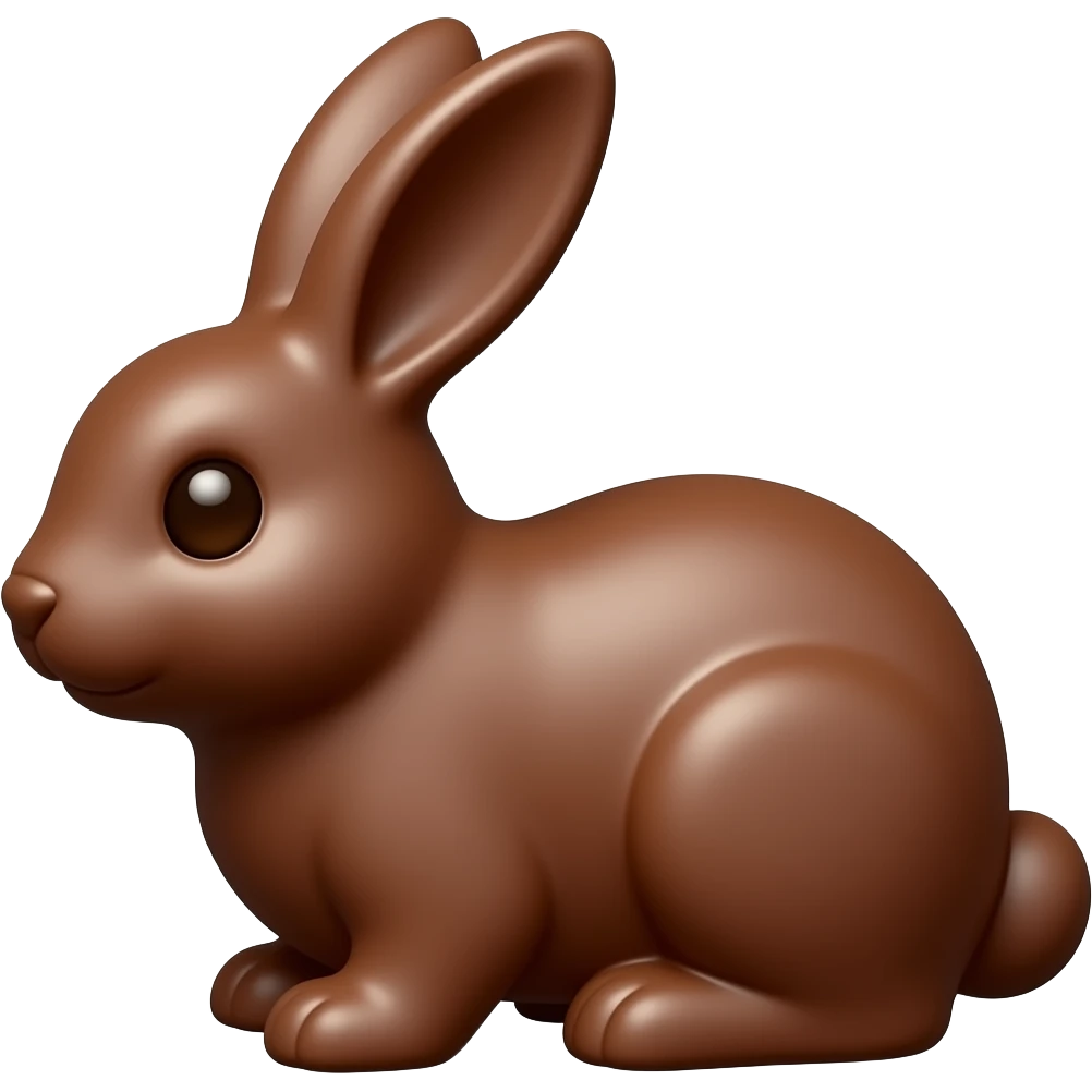 chocolate easter bunny emoji