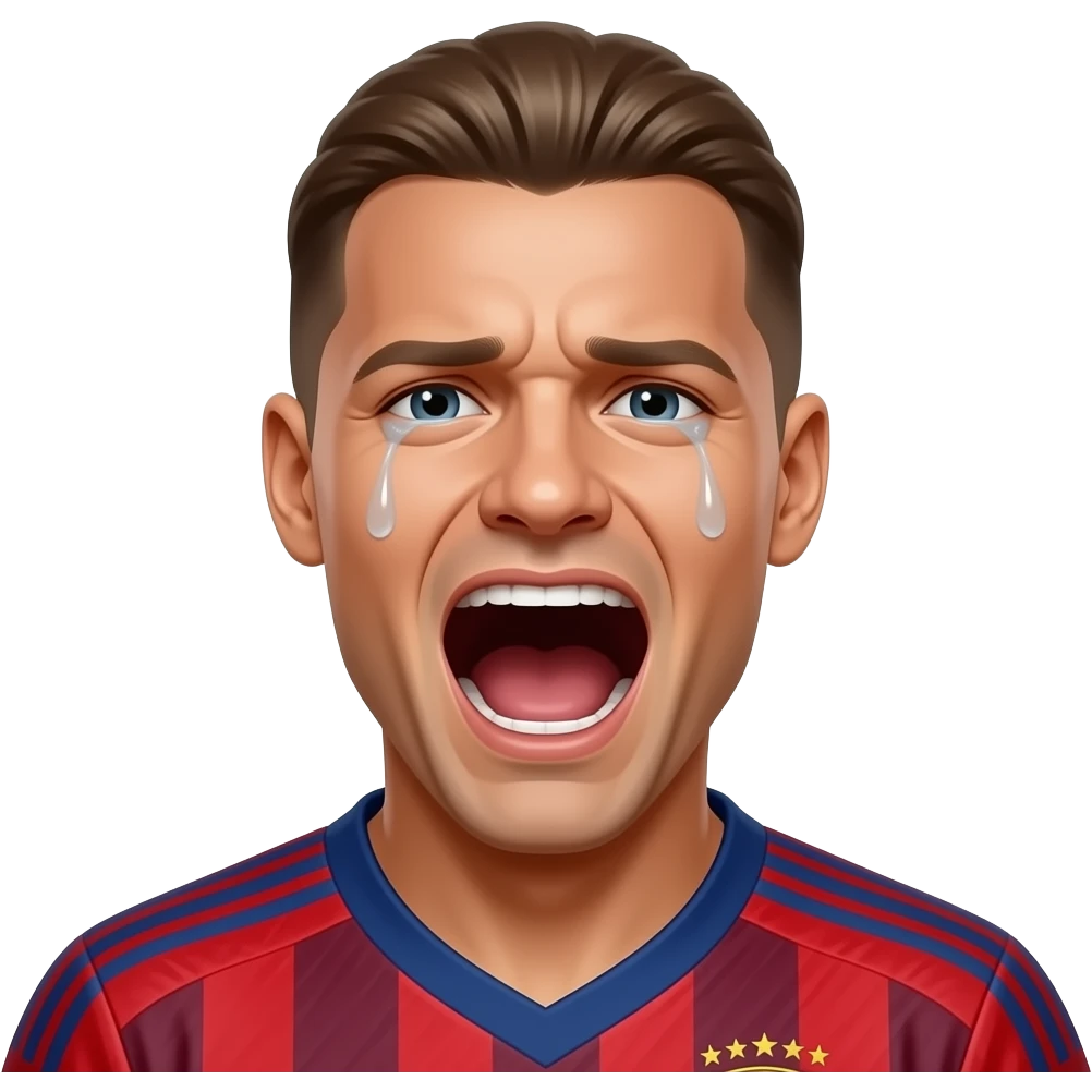 van dijk screaming crying teardrop emoji