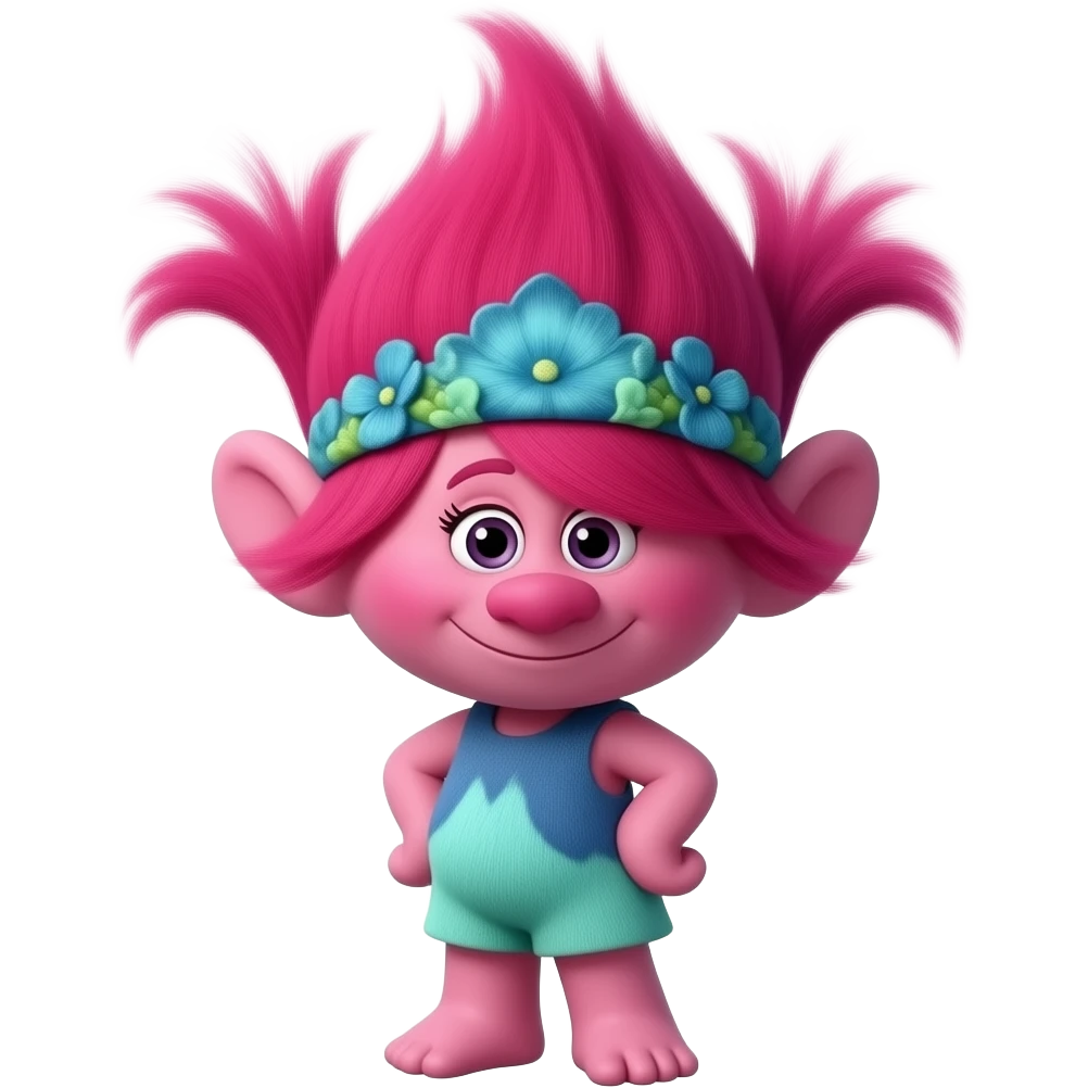Poppy from trolls movie emoji emoji