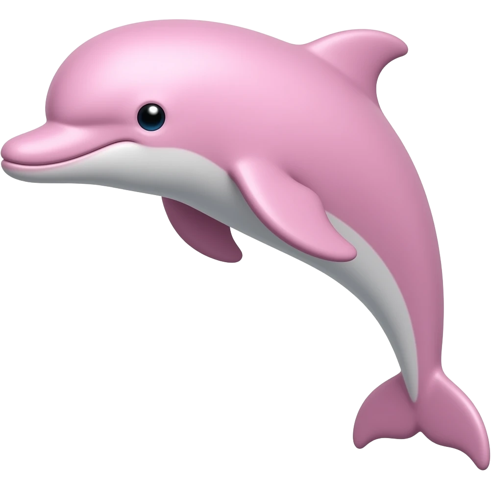Pink dolphin emoji