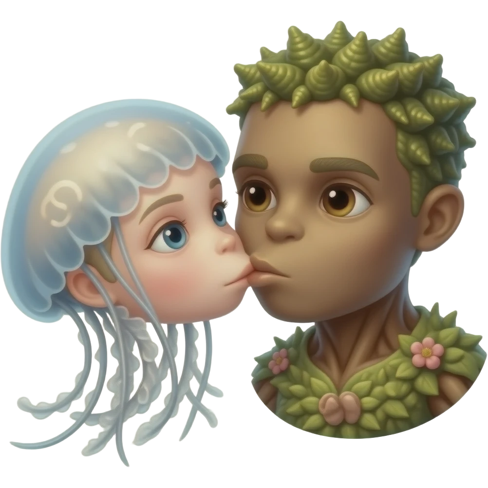 groot kiss sister jellyfish emoji