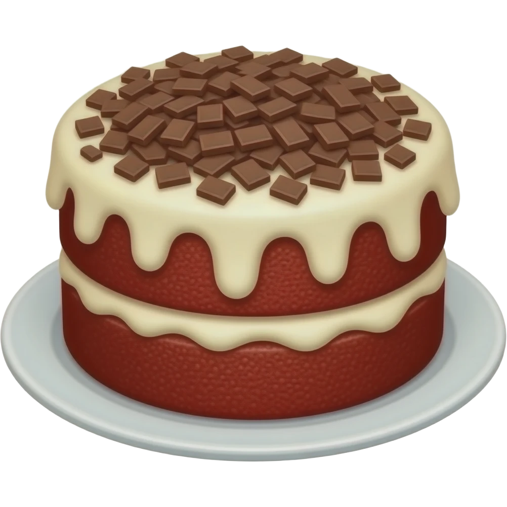 red velvet cake emoji