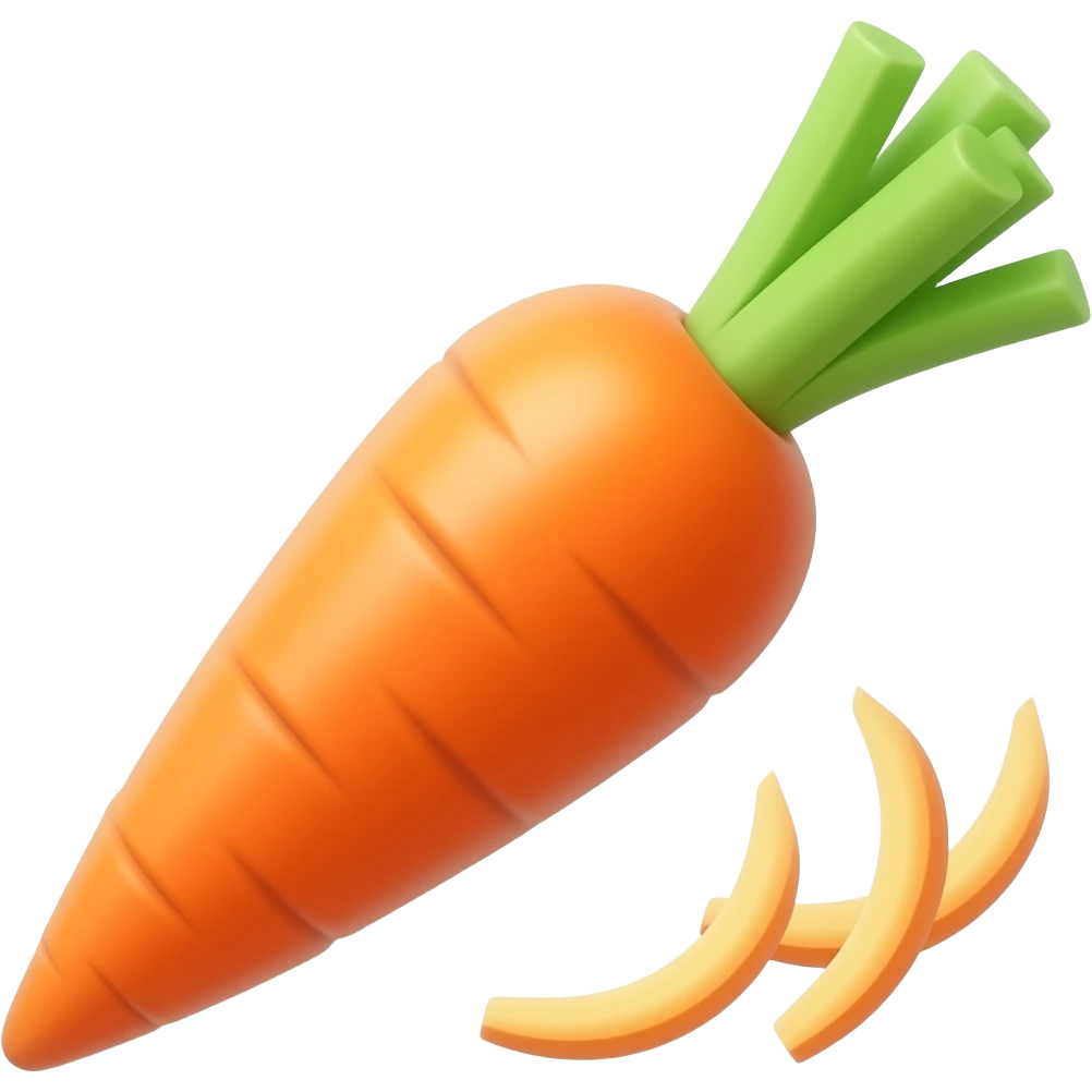 carrots without stems emoji