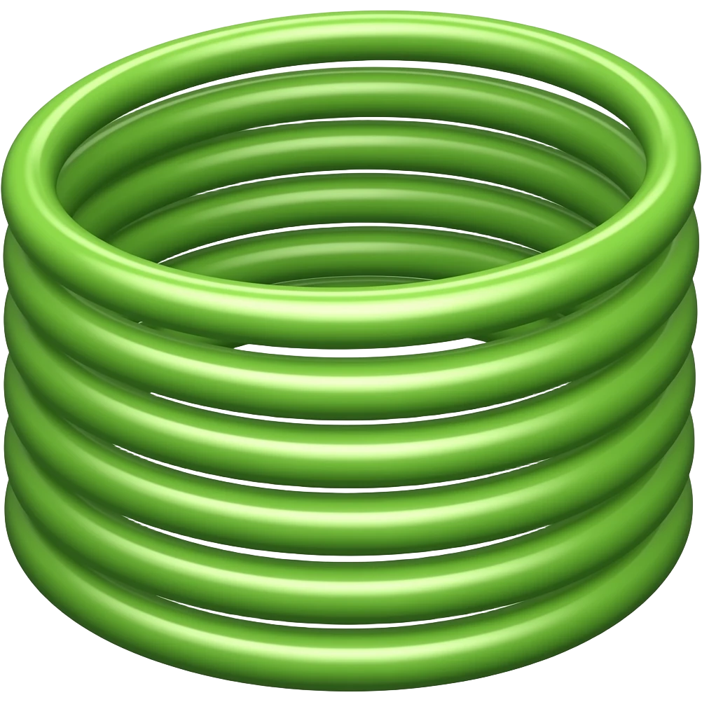 green bangle stack emoji