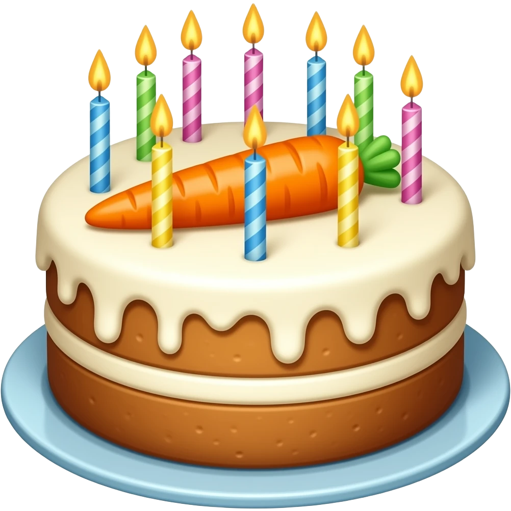Birthday Carrot Cake emoji