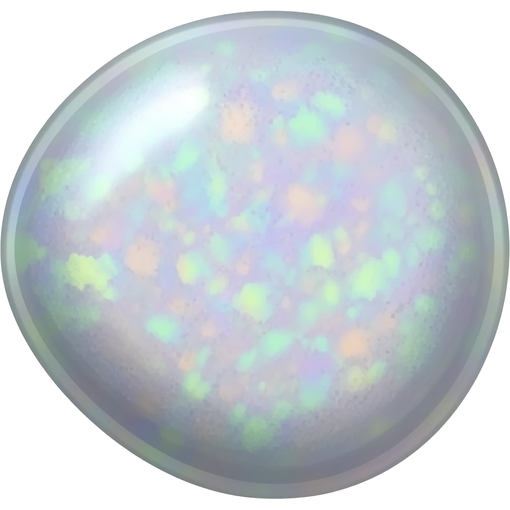 iridescent opal with flecks emoji