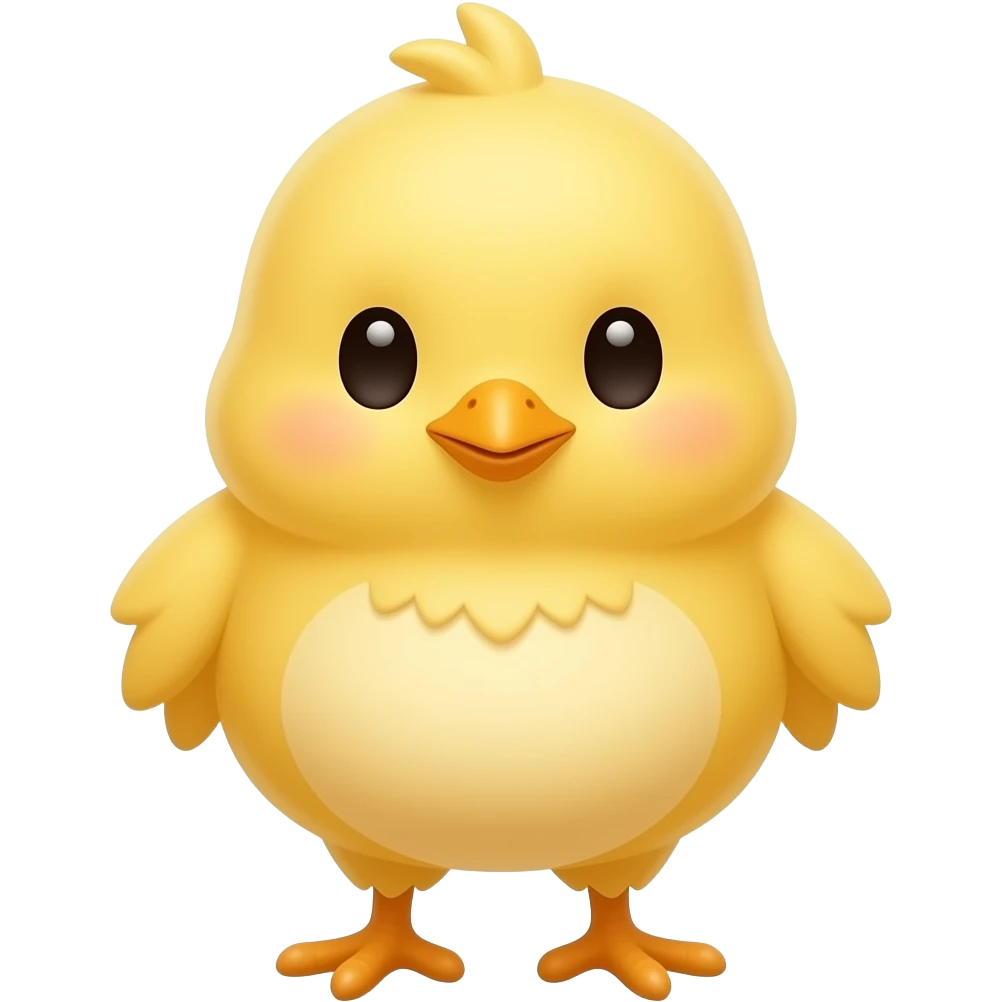 Cute Yellow Baby Chicken emoji