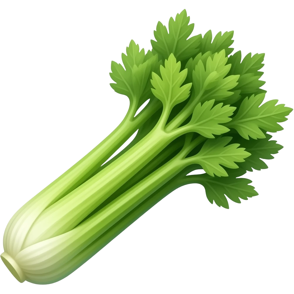 fresh realistic celery emoji