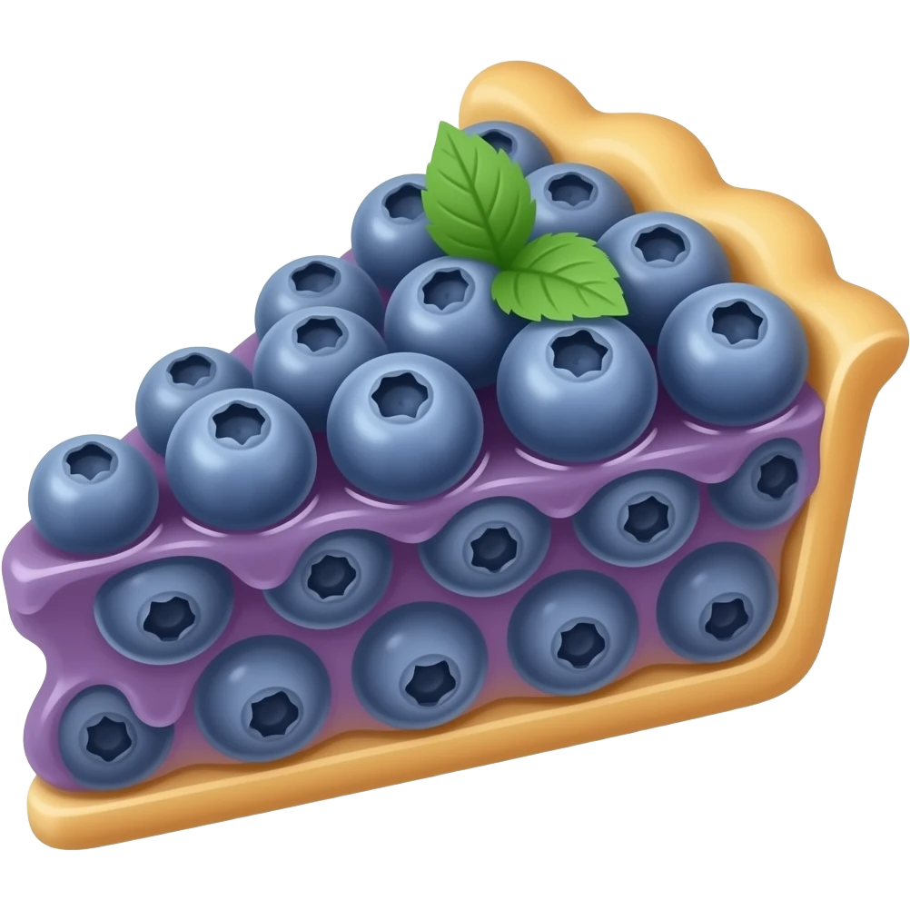 a blueberry pie emoji