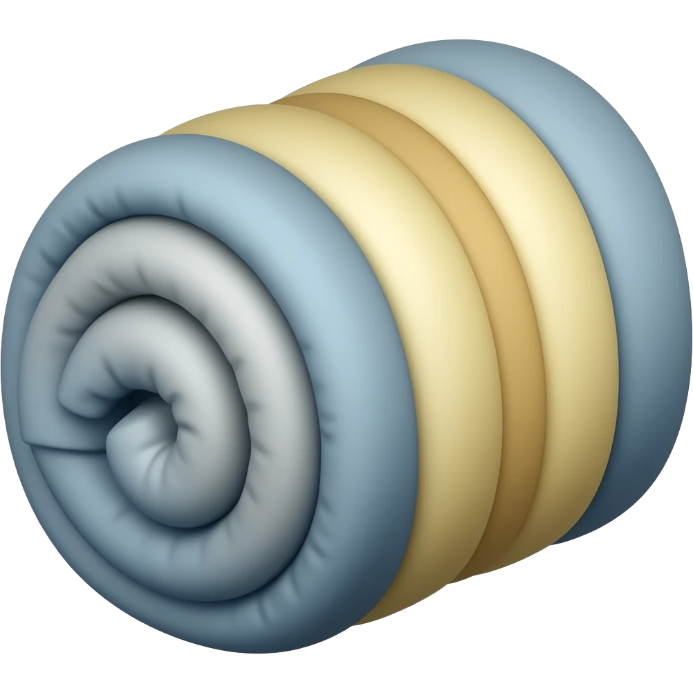 rolled sleeping bag emoji