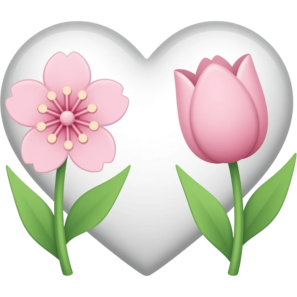 🤍🌸🌷 emoji