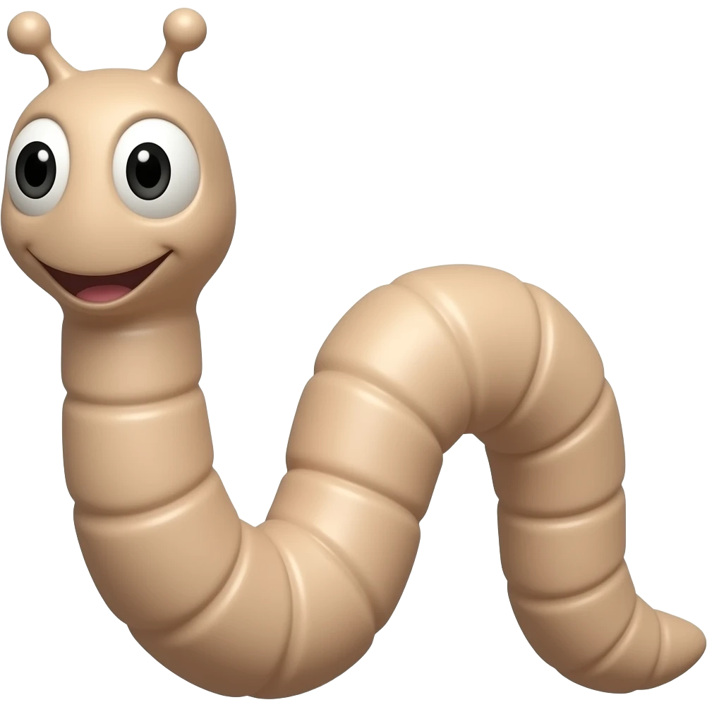 Worm emoji