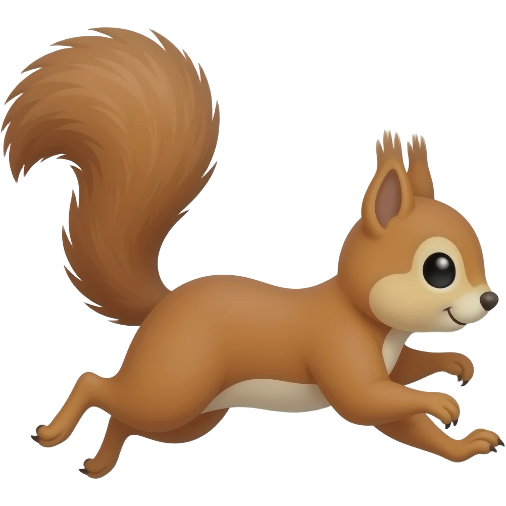 squirrel running emoji