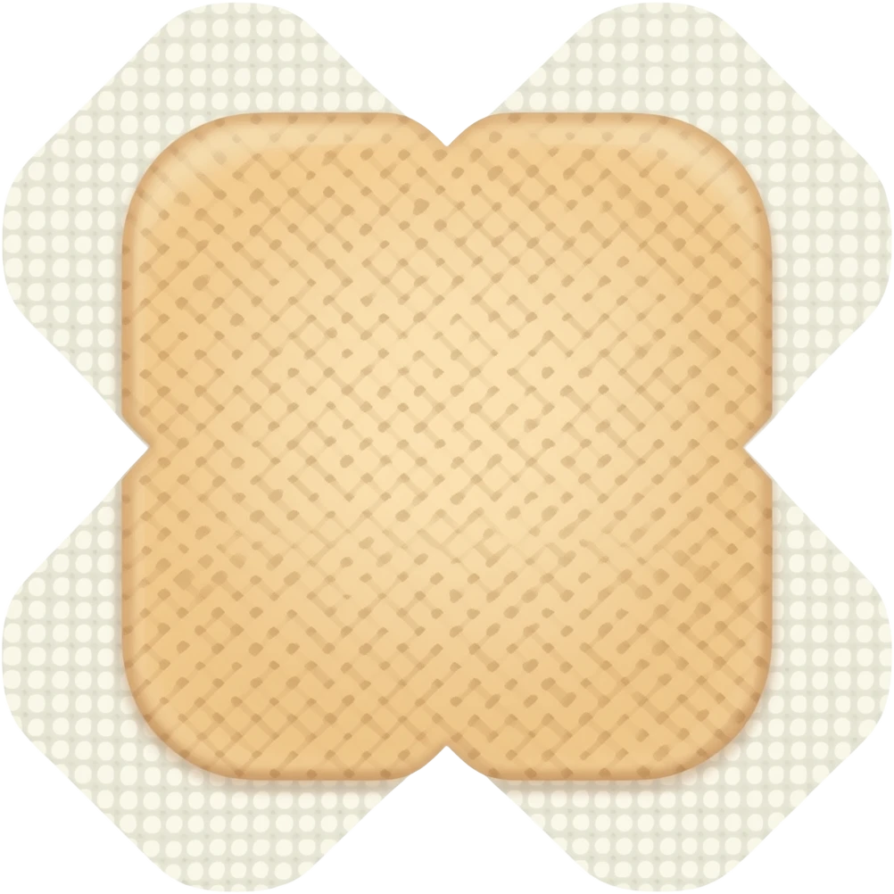 Pressure dressing beige emoji