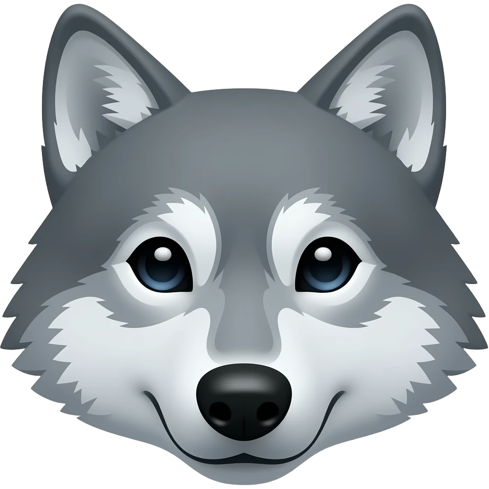 create an emoji of a wolf emoji