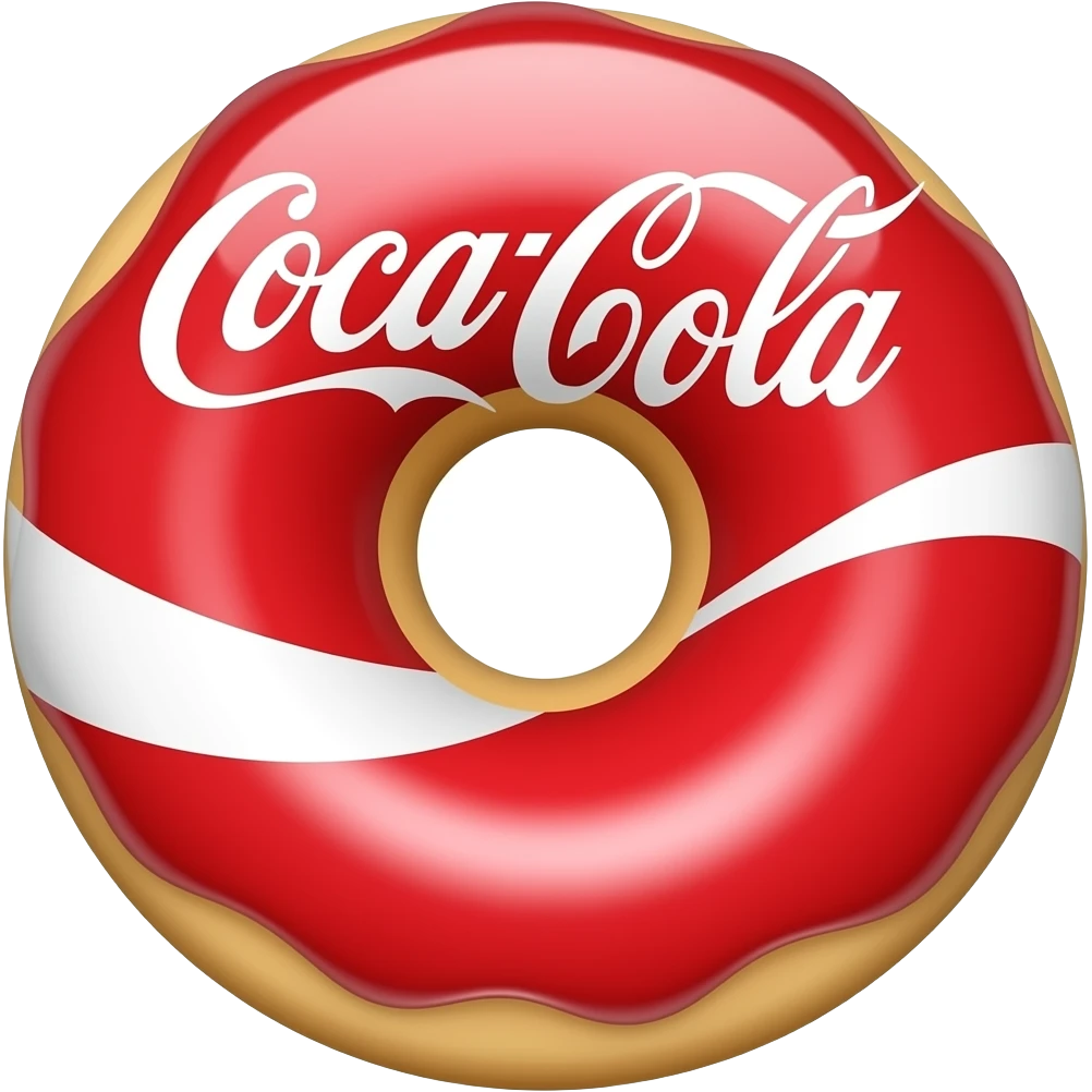 Coca Cola donut emoji