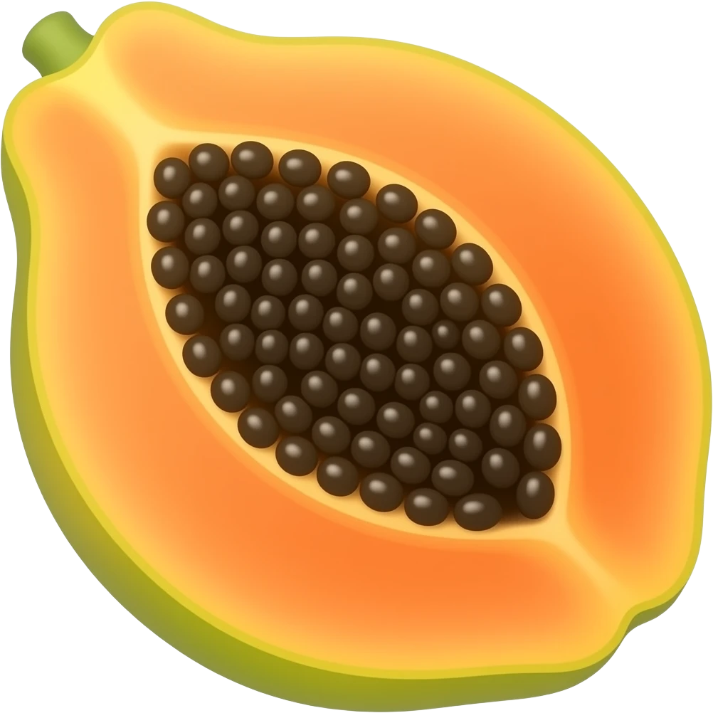Papaya emoji
