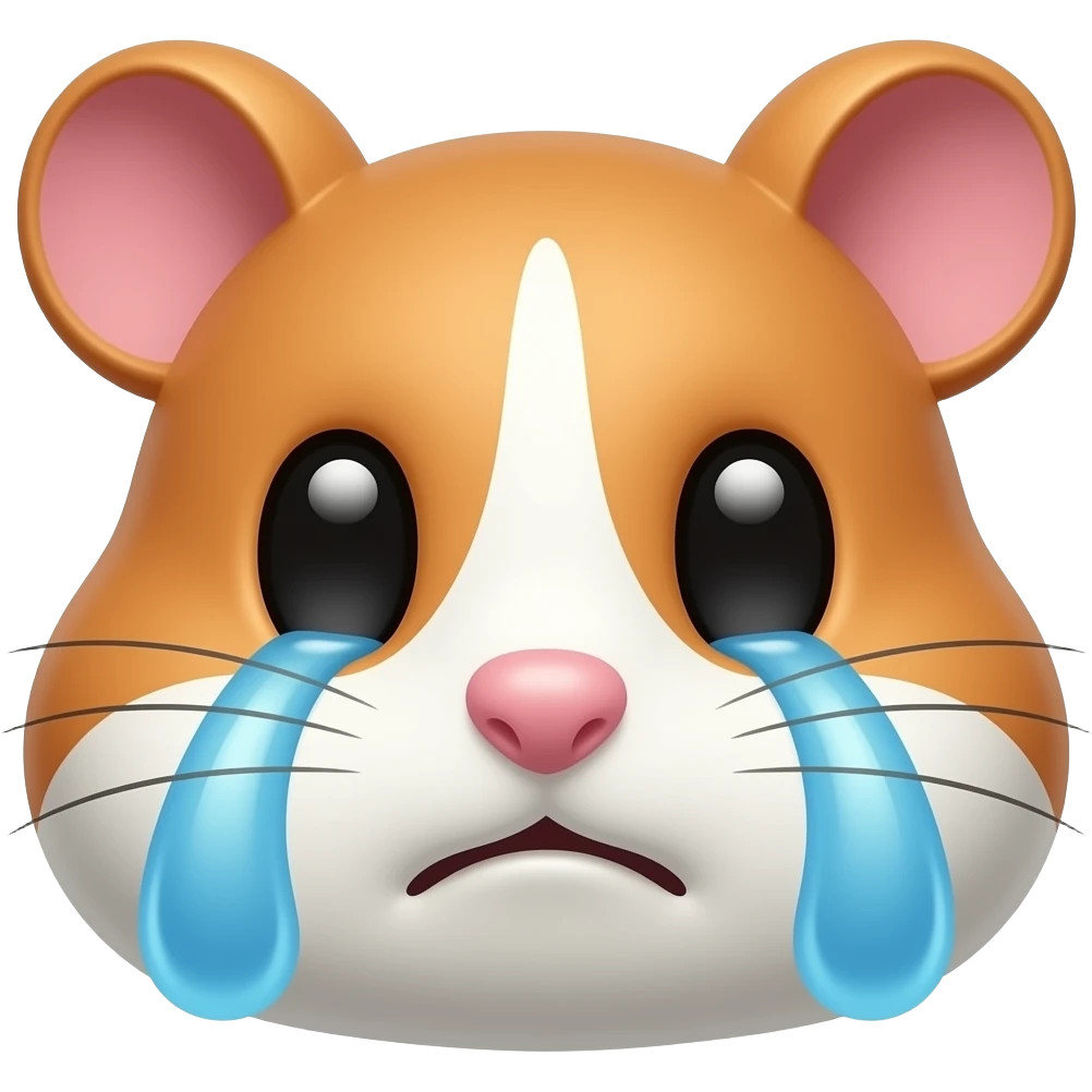 hamster cry emoji