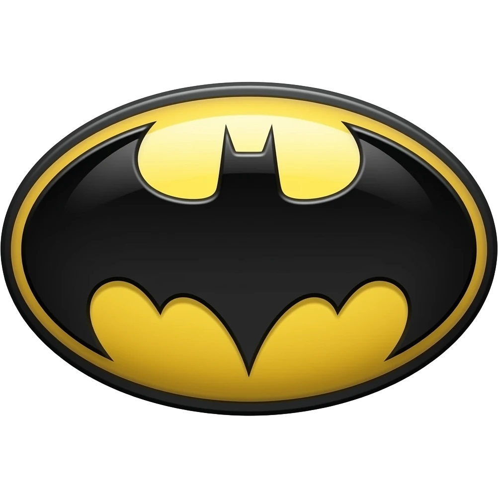 symbol from the 2005 film "Batman Begins" emoji