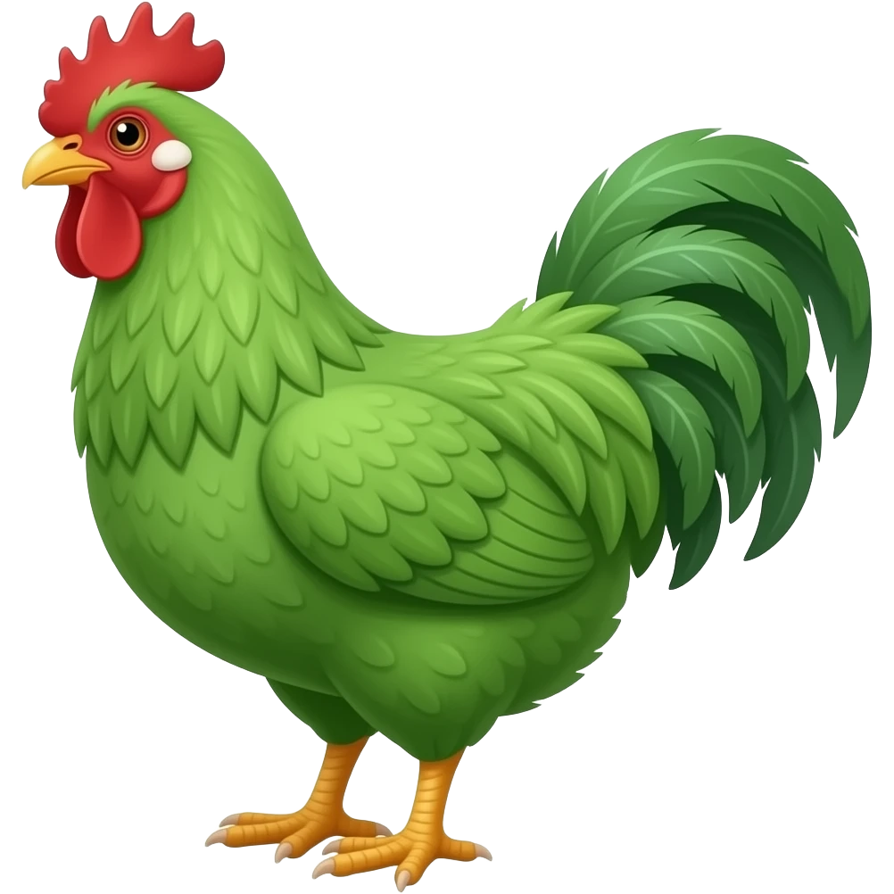 green green chicken emoji