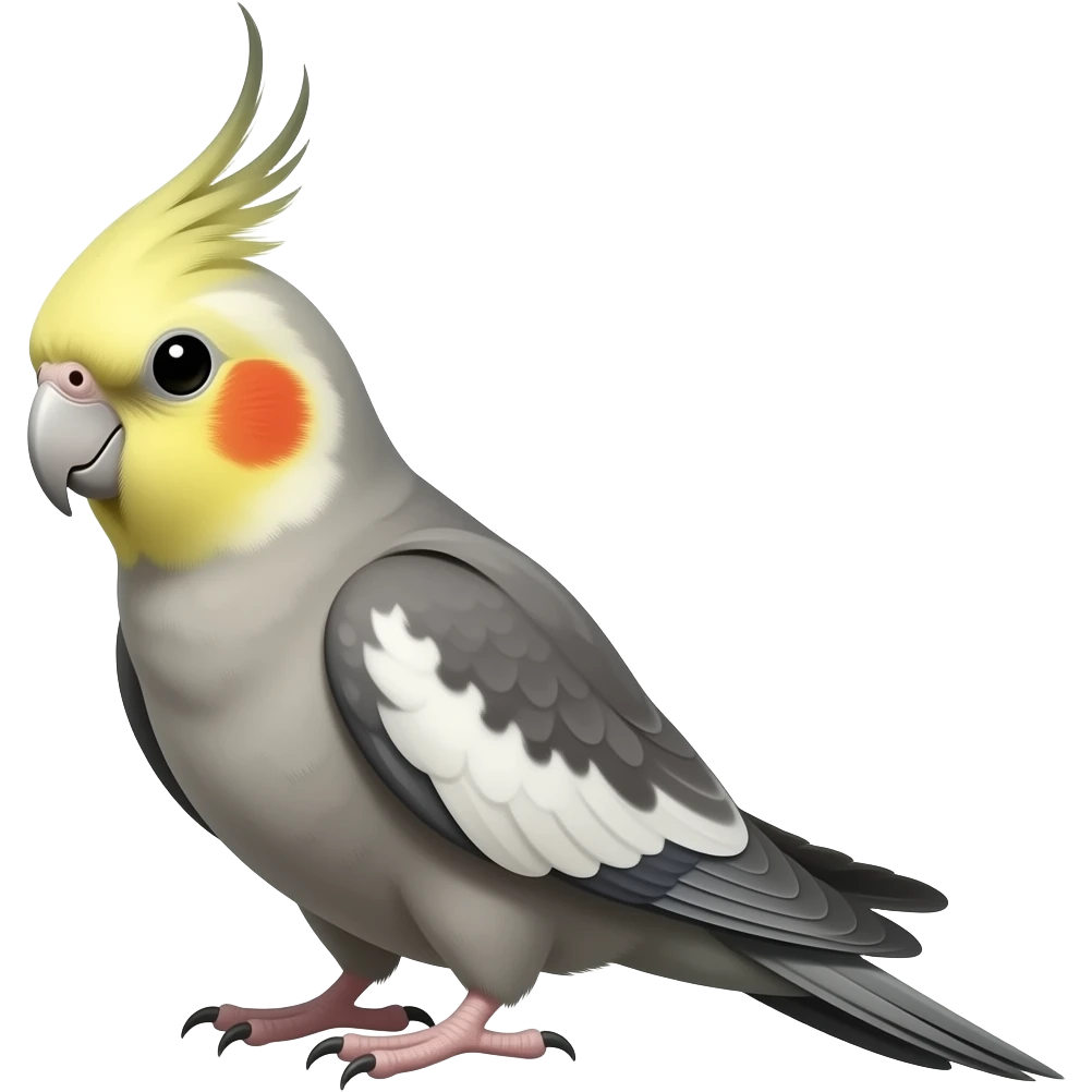 Can you make a cross between a fish and a cockatiel emoji