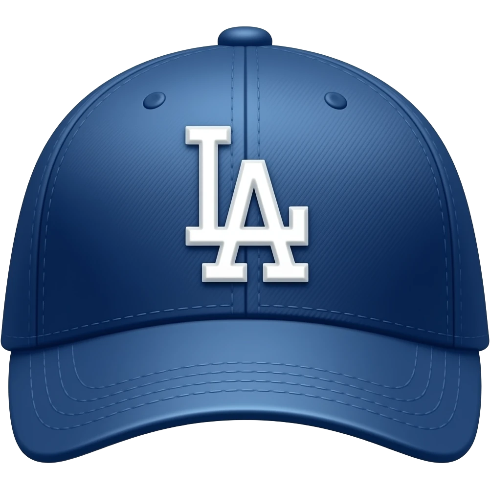 LA dodgers hat emoji