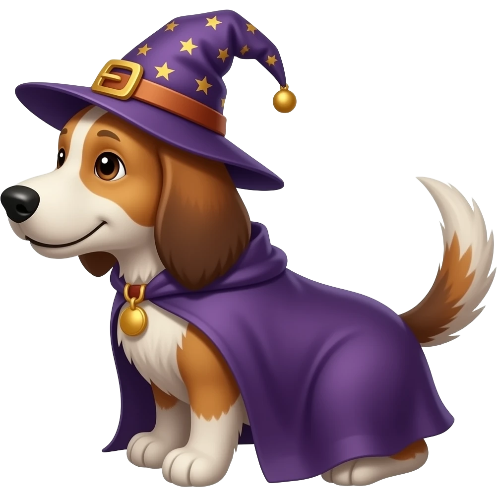 Dog wizard emoji