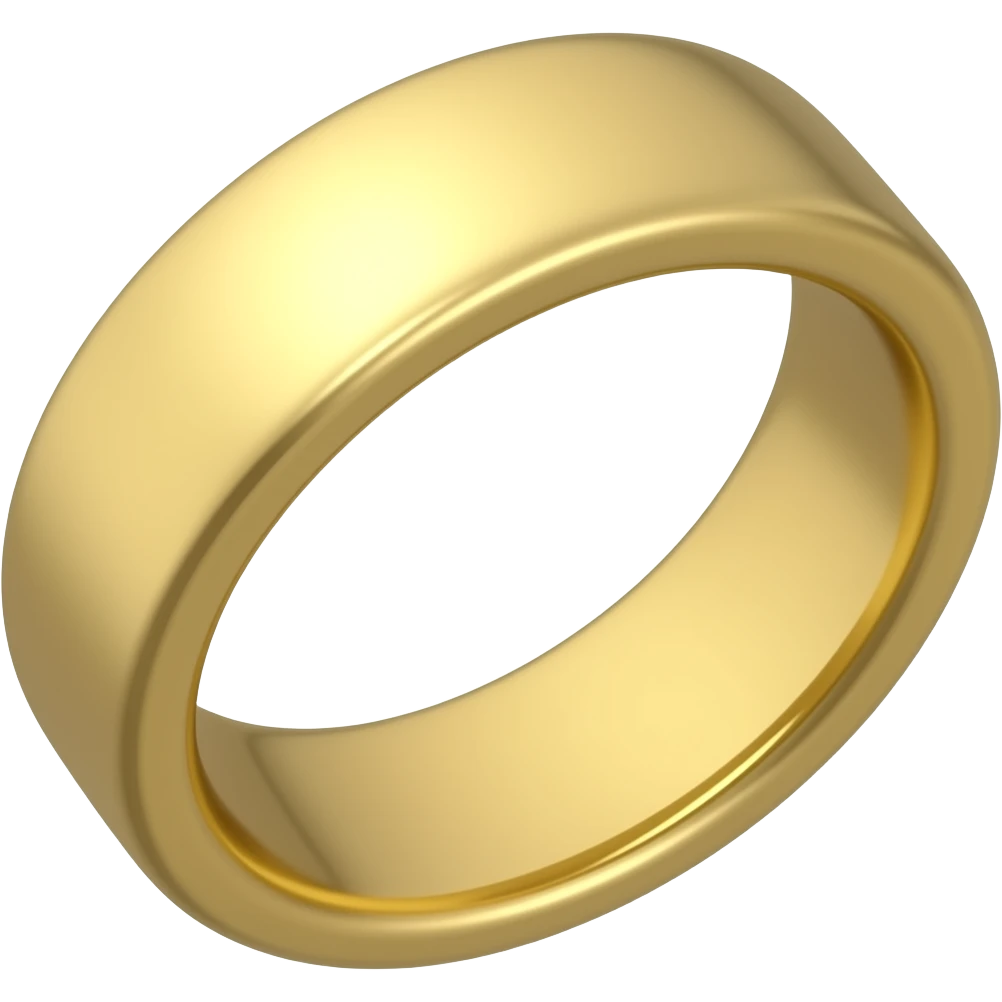 plain gold ring emoji