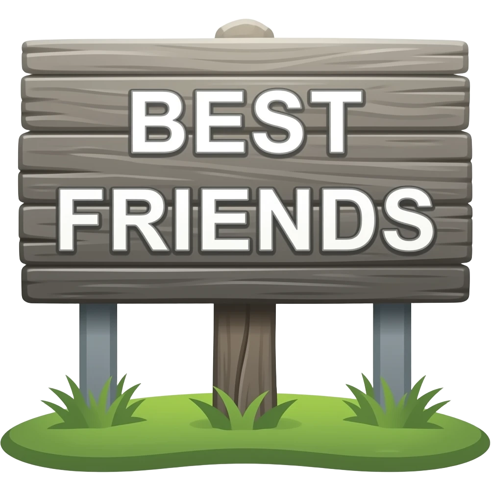 BEST FRIENDS VERTICAL SIGN emoji