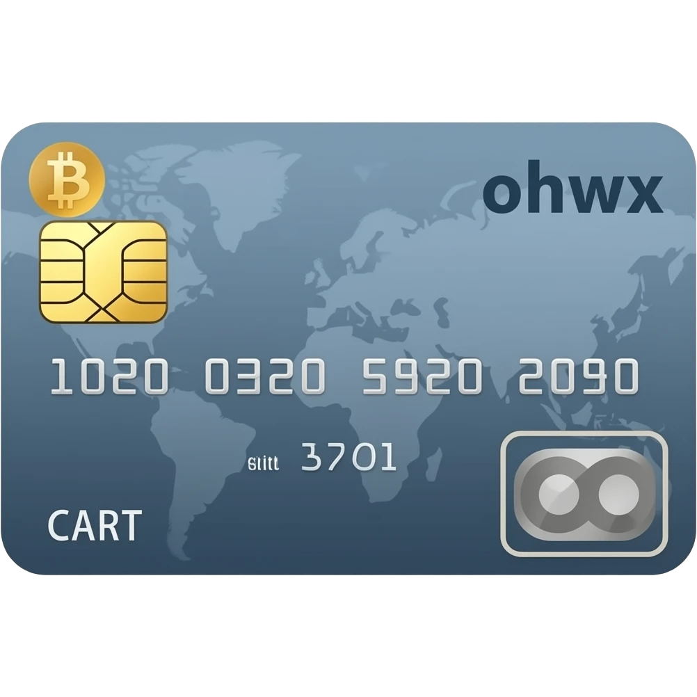 Bitcoin payment card emoji