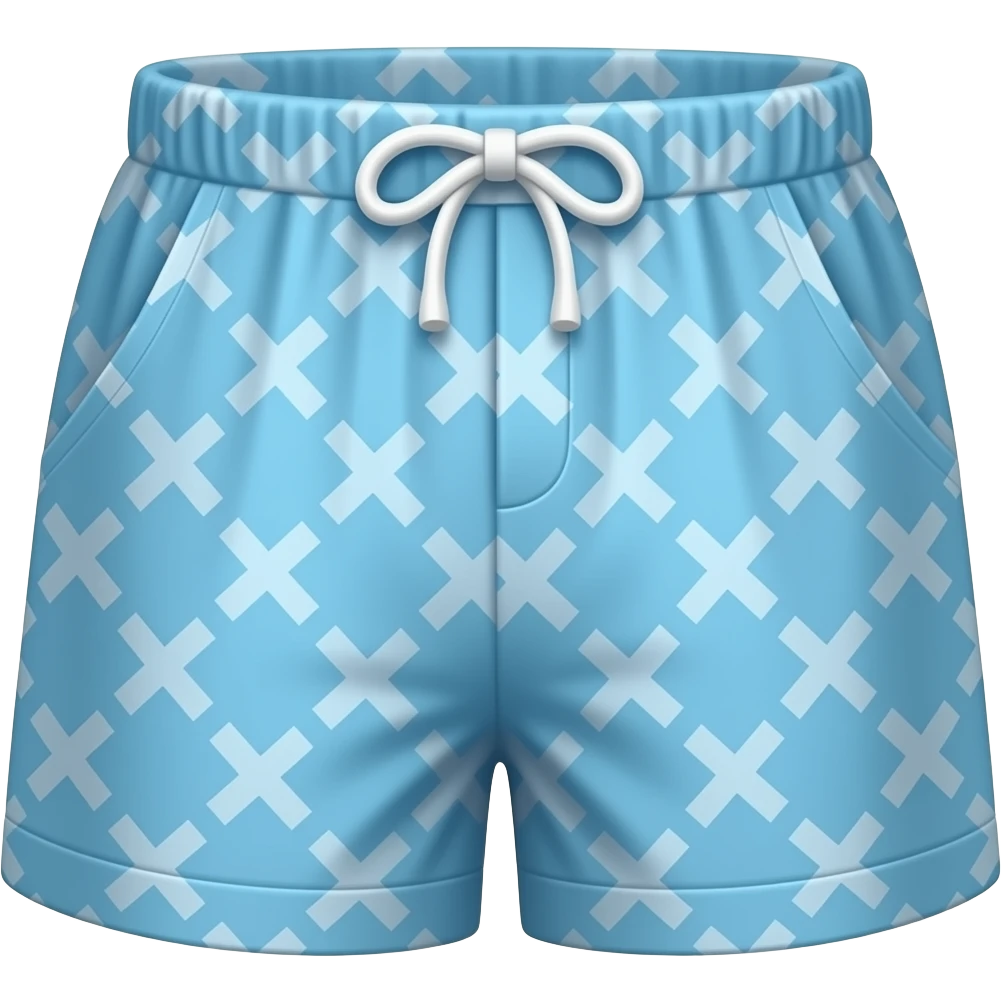 blue criss cross pyjama bottoms emoji