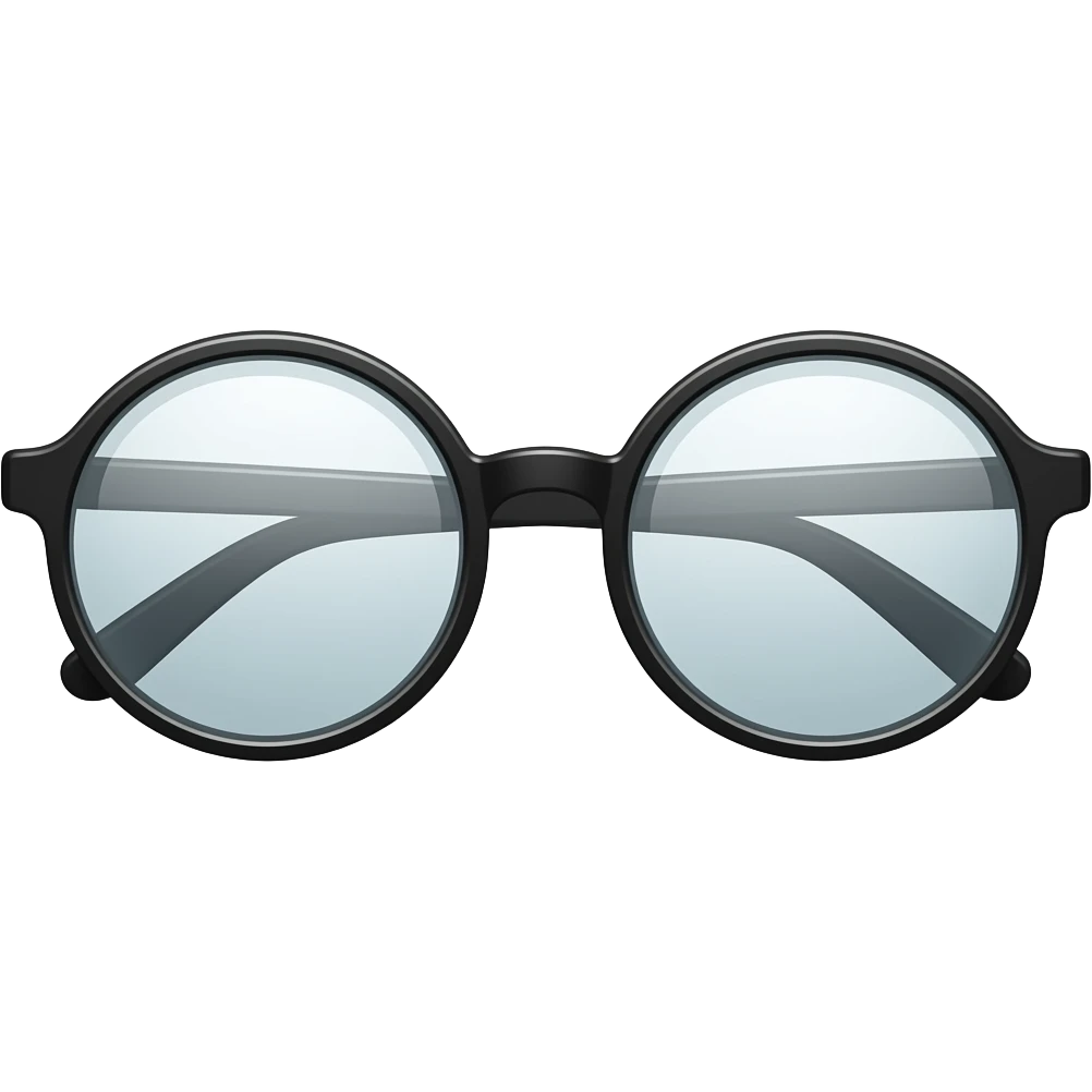 eyeglasses round emoji