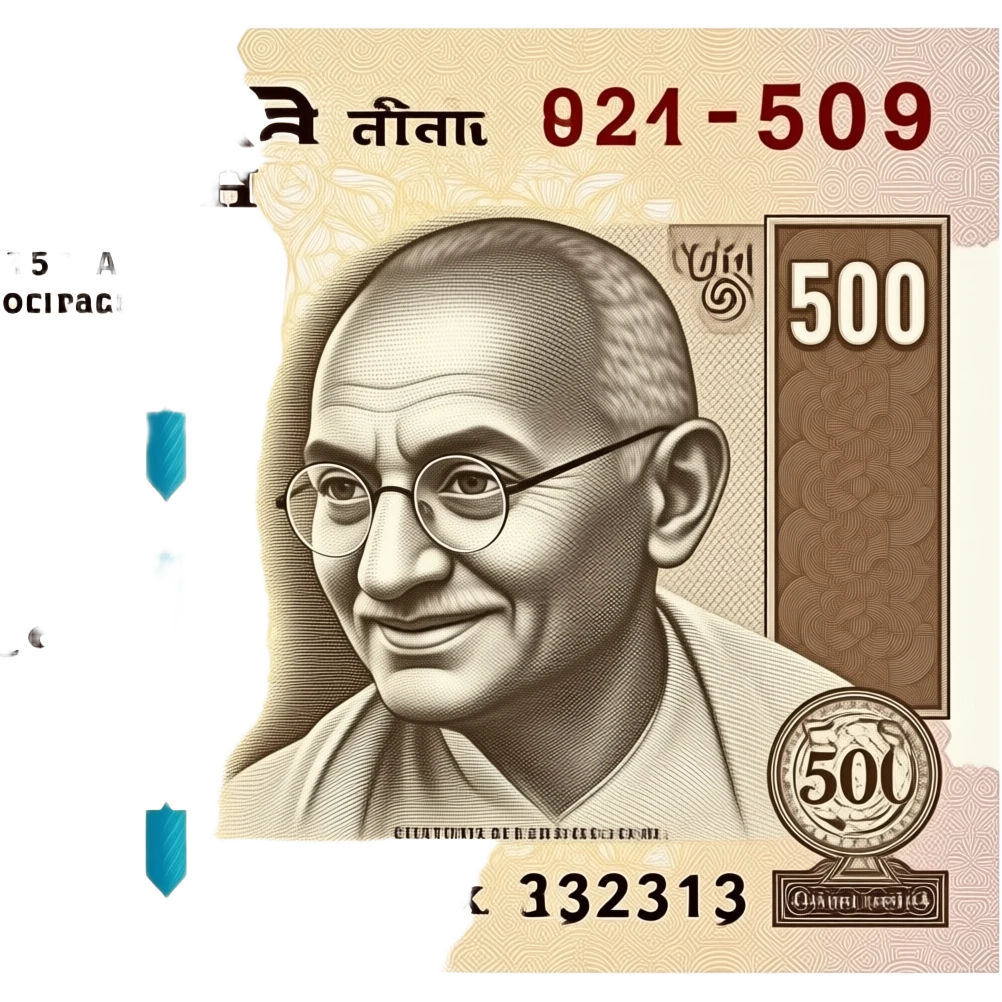 500 indian rupees note emoji