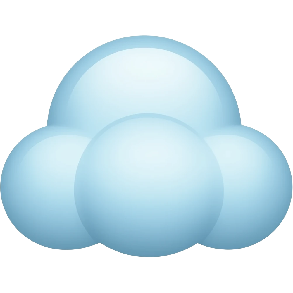 Light blue cloud emoji