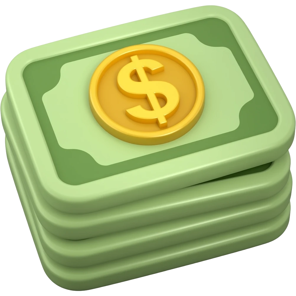billete 3d emoji