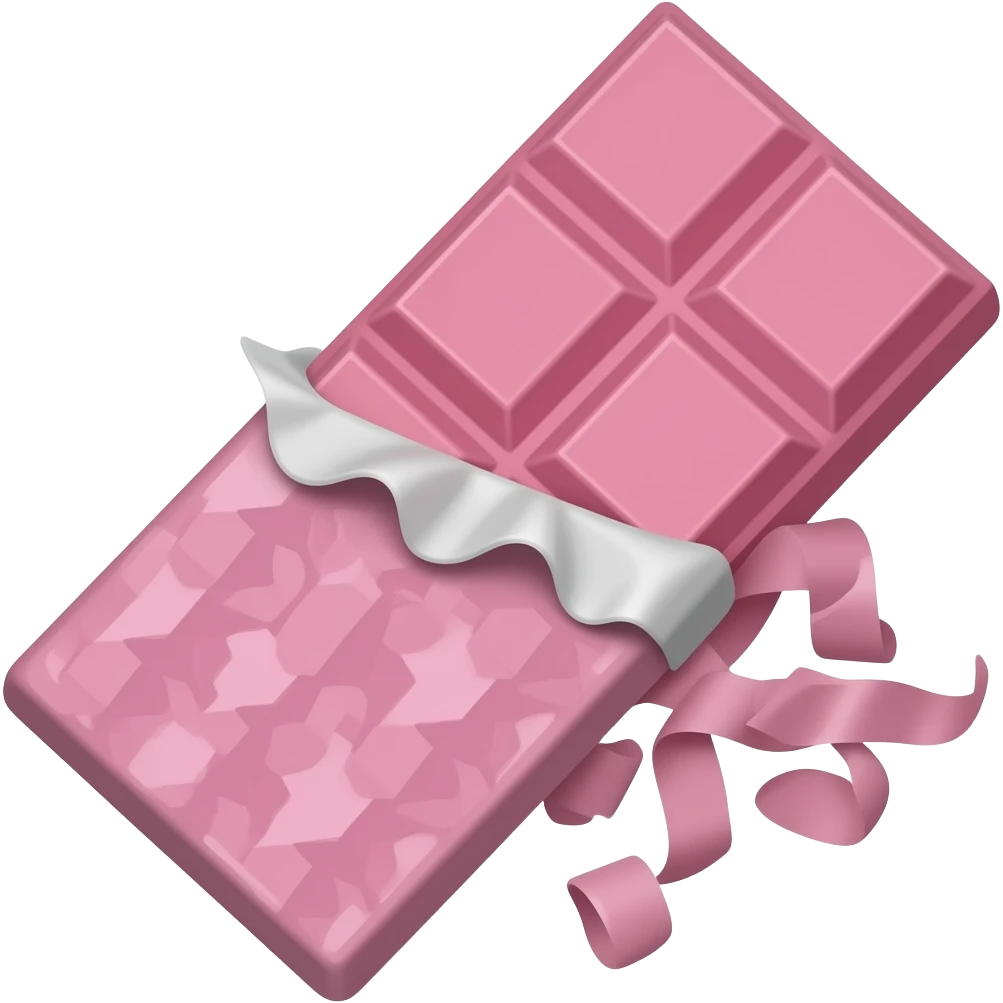 Barra de Chobolate rosa emoji