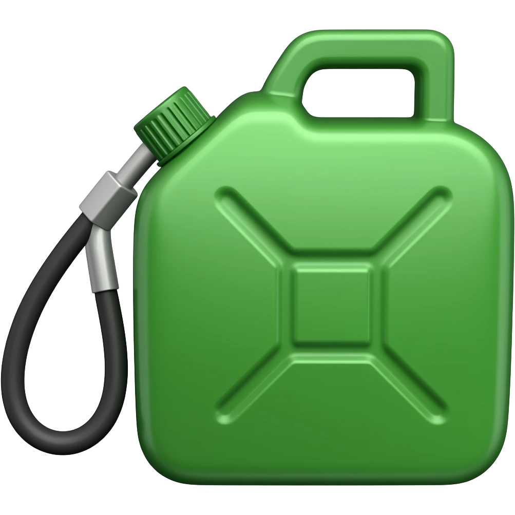lean green jerry gas gasoline can hose emoji