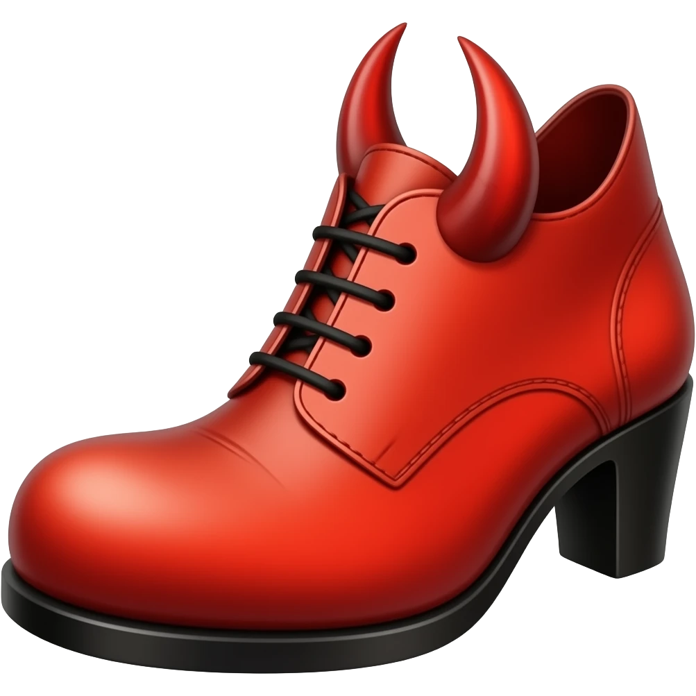 Devil red shoes emoji