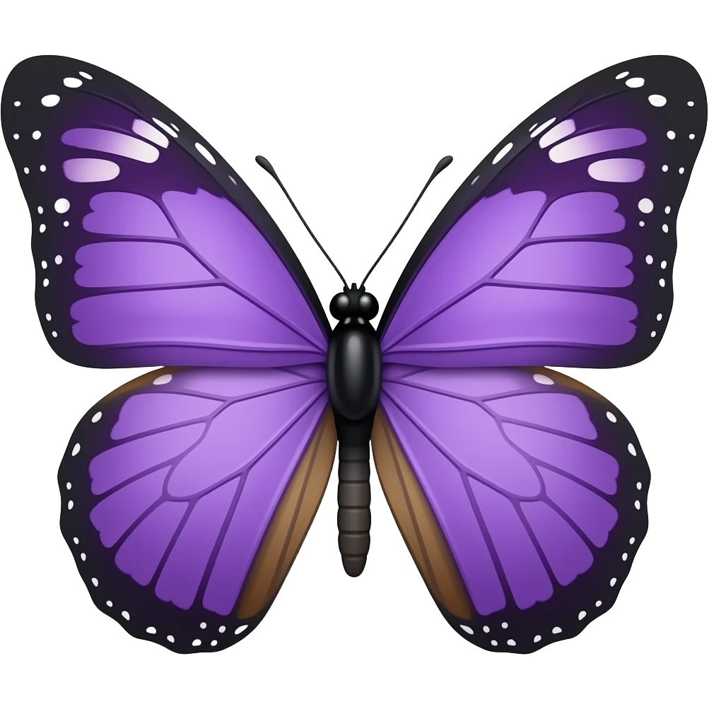 Purple butterfly emoji