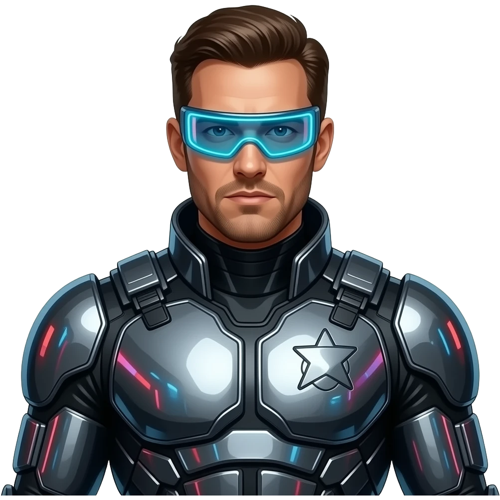 Futuristic Male Cop emoji
