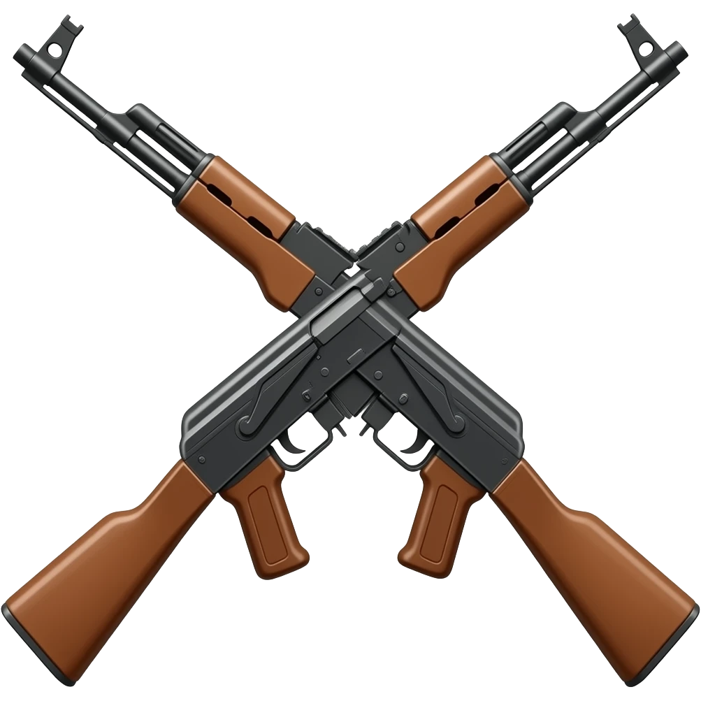 An AK47 gun. Make it very very realistic. emoji