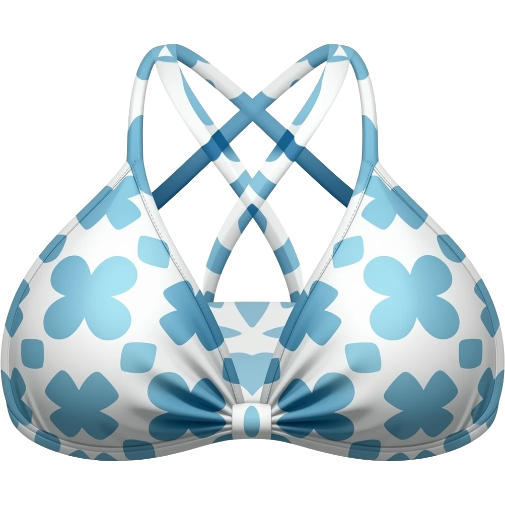 swimsuit with closed print emoji