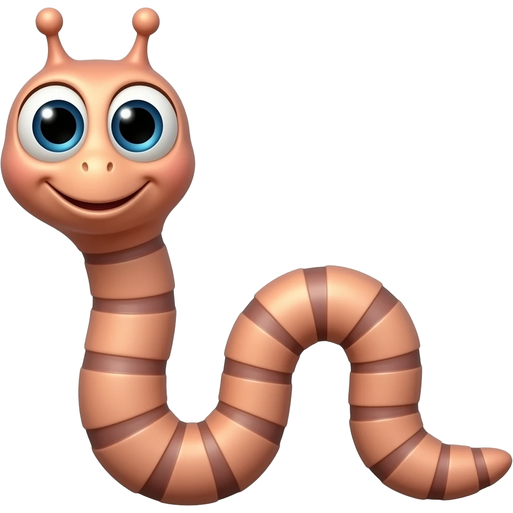 Worm emoji